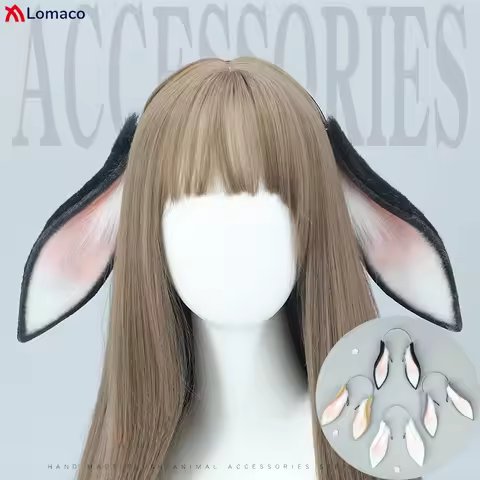 Plush Bunny Hare Ears Hairbands Loppy Eared Rabbit Hair Hoop Cute Sweet Girls Women Cosplay Accessor