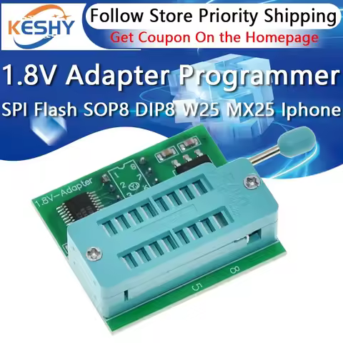 1.8V adapter for Iphone or motherboard 1.8V SPI Flash SOP8 DIP8 W25 MX25 use on programmers TL866CS 