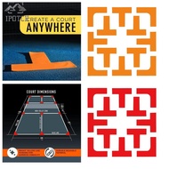[Asite] Pickleball Court Marker, Lines Marking, Mini Tennis Court Throw Down Markers Equipment, Cour