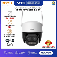 Camera Wifi IMOU CRUISER Z S7DP 3K 5MP Zoom 12X Ống Kính Kép Xoay 360 Độ Đàm Thoại 2 Chiều Có Màu Ba