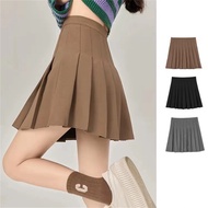 Korean Fashion Skirt High Waist Skirt Slim Pleated Skater Tennis School Skirt