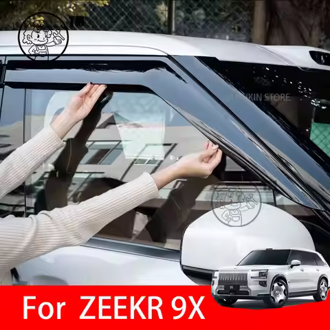 For Zeekr 9X 2026 Car Side Window Wind Deflectors Vent Visors Sun Wind Rain Shield Rain Eyebrow Guar