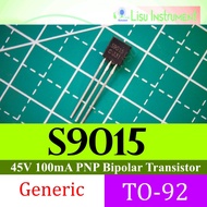 S9015 45V 100mA PNP Bipolar Transistor BJT 9015 TO-92