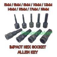 IMPACT HEX SOCKET ALLEN KEY TOOL BIT DRIVE ALLENKEY BOX TOOLS SPANNER SPANA 1/2 H5 H6 H8 H10/ 5 6 8 