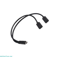 zwinz1aa Cable Charging Cord USB C Male to Double USB C Female Charging Adapter Cable