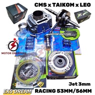 Package Ex5 dream / Wave100 Racing spec 53mm 56mm // Crankshaft Jet 3mm (CMS x TAIKOM x LEO) "MOTOR 