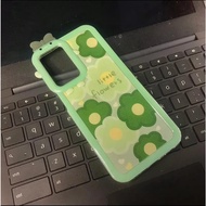 Softcase VIVO Y21 Y21S Y21T Y21A Y21E Y33S Y33T TX1 4G CASE PREMIUM MOTIF GREEN FLOWER Silicone PHON