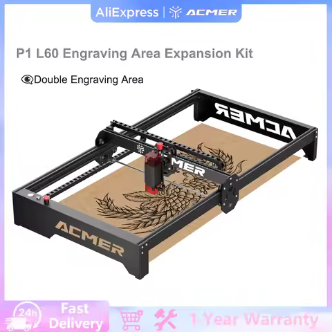 ACMER P1 L60 Laser Engraver Frame DIY Laser Engraving Aluminum Profile Frame Engraving Size Upgrade 