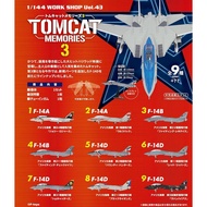 1 Box 1/144 13cm Long Aircraft F-Toys Tomcat F-14 New