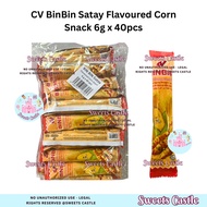 Halal CV BinBin Satay Flavoured Corn Snack 6g x 40pcs SC