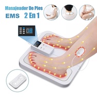 Rechargeable EMS Foot Massager Heating Shiatsu Foot Relexology Massager