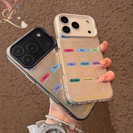 IPhone 13 11 16 17 15 12 14ProMax XR 7 8 17 Plus X XS Max SE Case Fashion Colors 2026 Calendar Metal