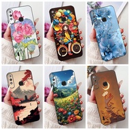 ITEL A56 Case A56Pro Aesthetic Cute Cat Fashion Flowers Painted Back Cover ITEL A56 Pro Phone Case