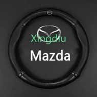 XD Mazda Car Steering Wheel Cover Carbon fiber Leather Type 38cm Carbon Fiber Cover Manibela Fit Maz