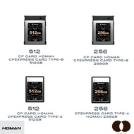 Homan CFexpress Card Type-A/Type-B (512GB/256GB)