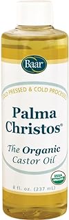 Organic Castor Oil- Exclusive Palma Christos® Brand - Hexane Free! Cold Pressed! Many Castor Oil uses! Castor Oil for Hair, Eyelashes, Eyebrows, Skin, Eliminations. A Healing Oil! Guaranteed by Baar