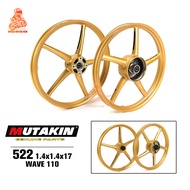 MUTAKIN Mags 522 Honda ultra-thin Wave110 XRM 110 RS125 DASH Front Disc Brake 1.4 or 1.6*17 4 holes 