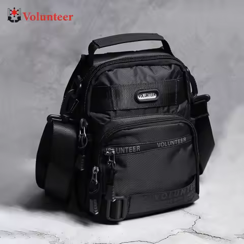 VOLUNTEER Shoulder Bag for Men New Fashion High Quality Waterproof Sling Bag Large Capacity Oxford C
