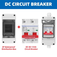 HT IP65 Outdoor Waterproof Electric Distribution Box AC DC Solar Circuit Breaker MCB 80A 100A 125A P