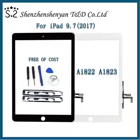 9.7" New 2017 A1822 A1823 Touch Screen Replacement For iPad 5 5th Generation Digitizer Outer LCD Pan