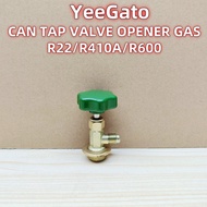 [GREEN] CAN TAP VALVE OPENER BOTTLE FREEZER ADAPTER COOLING REFILL GAS R22 R32 R410A R600  / ALAT IN