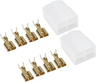 Be In Your Mind 2Pcs 4Pin Connector Plug with Terminal 3TJ-81890-02 47X-81960-A3 Compatible with Yam