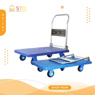 STO Portable Hand Truck Trolley 150KG / 300KG Hand Truck Trolley Iron PVC Foldable Plastic Hand Truc