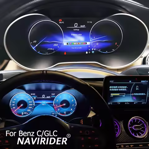 Yes Car LCD Digital Cluster Virtual Cockpit Speed Meter For Benz C/GLC Model 2017 W205 5.0NTG With S