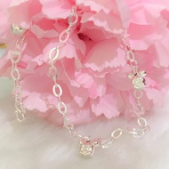 Ing Collection Pure Silver 925 Anklet Mickey Charm Gelang Kaki Perak Original Adjustable Kanak Budak