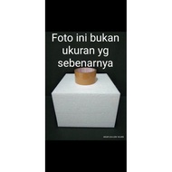 25x25x25cm Square Dummy Cake Styrofoam Cork Square Cake