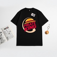 KRMK T-Shirt Unisex Distro Shirt Anime Image ONE PIECE PIRATE BURGER KING Hologram