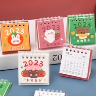 Mini Calendar 2023 Simple Desk Creative Cartoon Color Desktop Decoration Student Cute Schedule Plan Annual Calendar