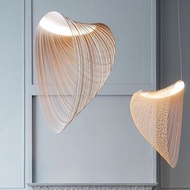 Nordic Pendant Light, Wooden LED Pendant Light, Living Room Pendant Light