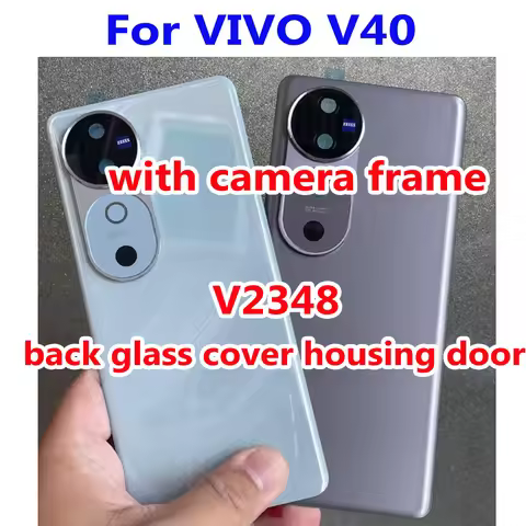 6.78" Best AAA Back Battery Glass Cover Housing For VIVO V40 5G V2348 Rear Door Case Phone Lid Repla