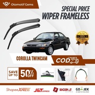 Corolla Twincam Frameless Wiper, Smooth, Anti-Sound, Pair of 2 Rights Kiri | Corolla Twincam Car Win