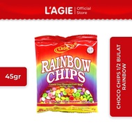 Lagie Coklat Choco Chips 1/2 Bulat Rainbow 45gr