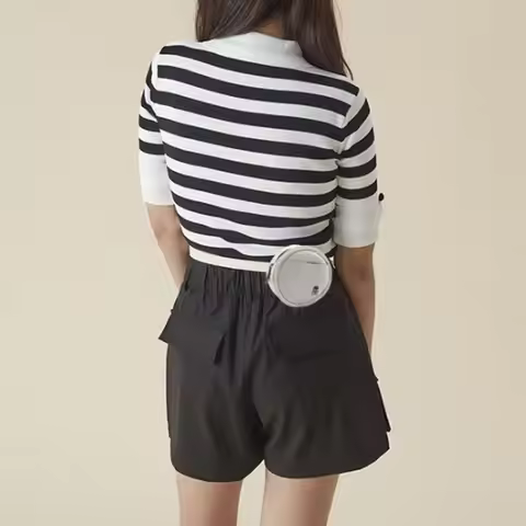 Leather Golf Waist Bag 4 Balls Capacity Protective Golf Storage Case Tee Holder Portable Golf Ball S