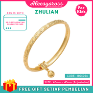 [BG5026] Gelang Tangan KANAK-KANAK ZHULIAN Gold Plated Bangle Jewellery Emas Saduran gelang zhulian 