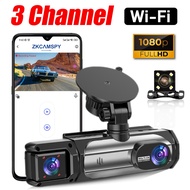 Camcorders Parking Cameras 3Channel Dash Cam WiFi