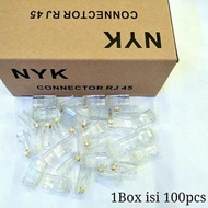 NYK Rj45 Connectors, 100 pcs - Original NYK Rj 45 Connectors, 100 pcs