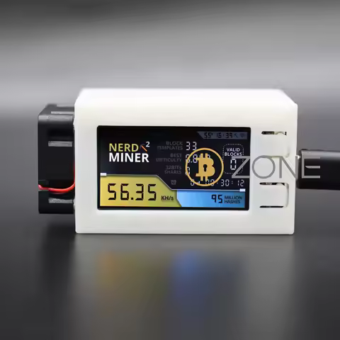 Bitcoin NerdMiner V2 Pro Solo Bitcoin Lottery Miner Hashrate 56K/s BTC Crypto Nerd Miner