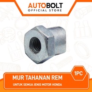 Mur Tahanan Rem Motor Honda Scoopy Vario Supra Grand Beat Nut Tiang