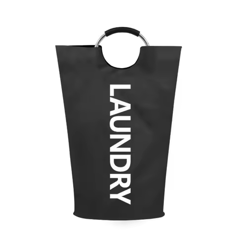 90L Laundry Basket Large Capacity Oxford Foldable Laundry Hamper Freestanding with Padded Handles La
