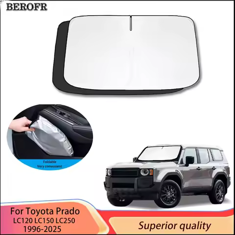 For Toyota Prado LC90 LC120 LC150 LC250 1996-2025 Windshield Sun Shades-UV Reflective Heat Shield, P