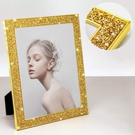Glittery Metal Plated Photo Frame 7 inch