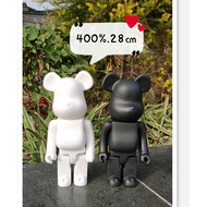 400%Violent Bear Bearbrick WhiteDIYDoll Toy Model Gift400%