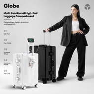 20/24/28 inch Aluminum Multifunctional Suitcase Charging Lockbox Dry And Wet Separationliner Luggage