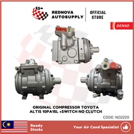 [🔥ORIGINAL/ RECOND] COMPRESSOR TOYOTA ALTIS 2003 1.8L 10PA15L +SWITCH 6PK AIRCOND COMPRESSOR