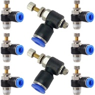 SL W 5Pcs Water Air Hose Pneumatic Air Connector 1/8 "1/4" 3/8 "1/2" Male Thread Elbow Pneumatic "1