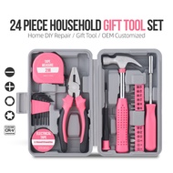 FONYI | Multi-functional Household Tool Set, Pink Women's Tool Set, Portable DIY Repair Tool Kit
